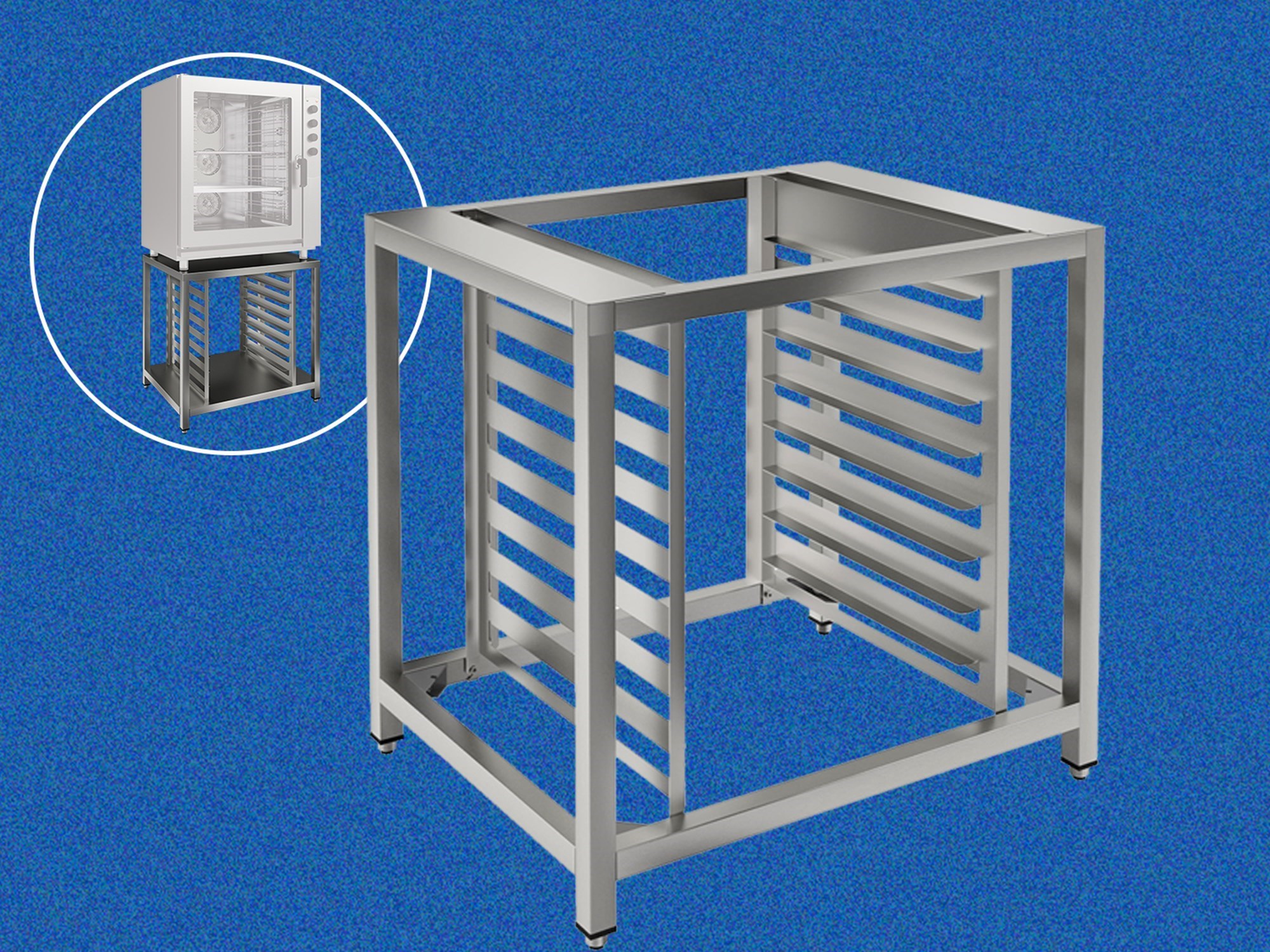 Oven supports for professional kitchens