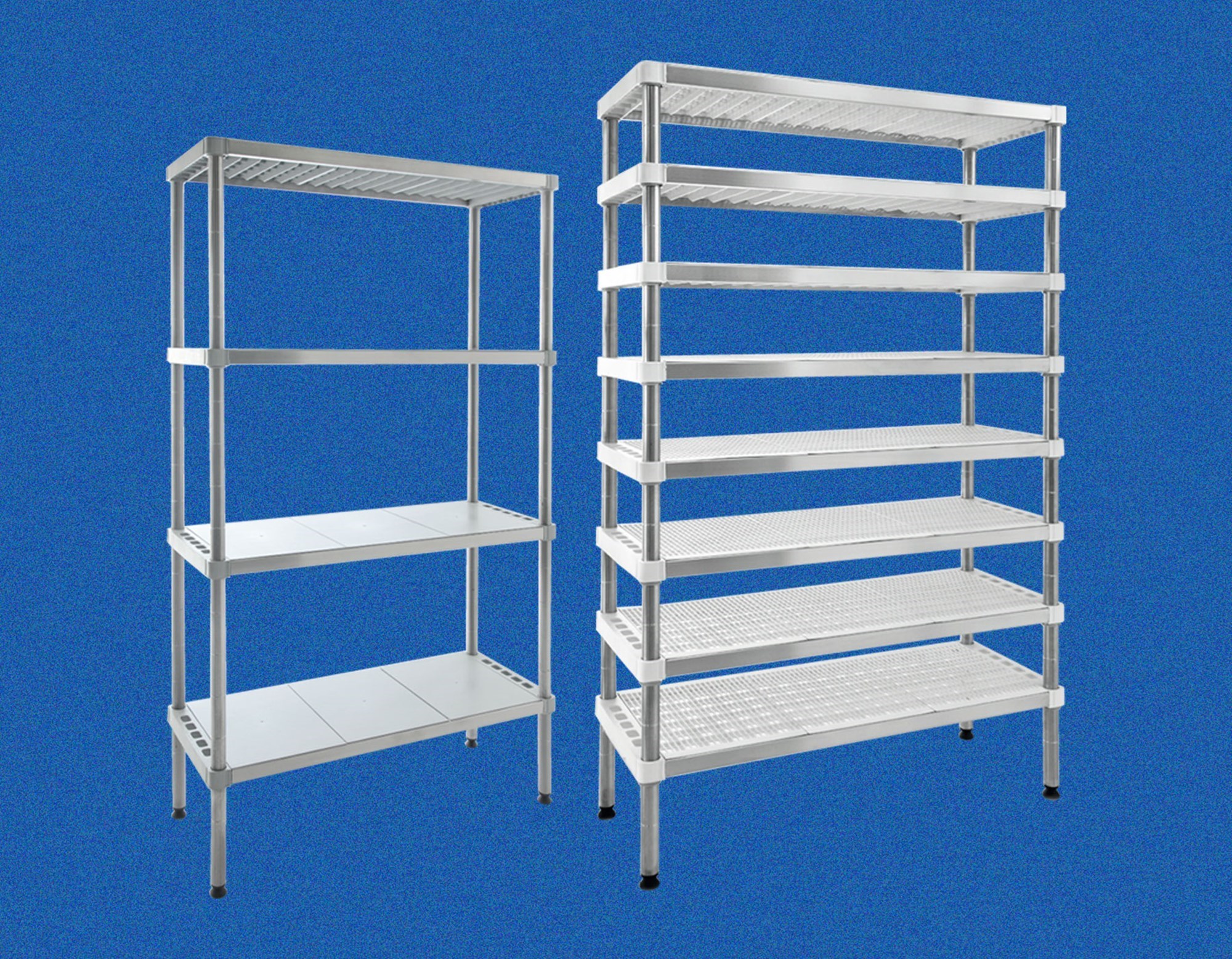 Etagères en acier inoxydable