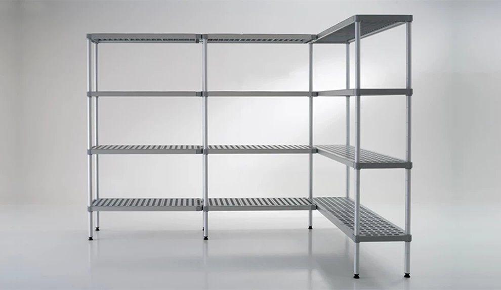 Lo scaffale Aluplast è certificato NSF  e CATAS