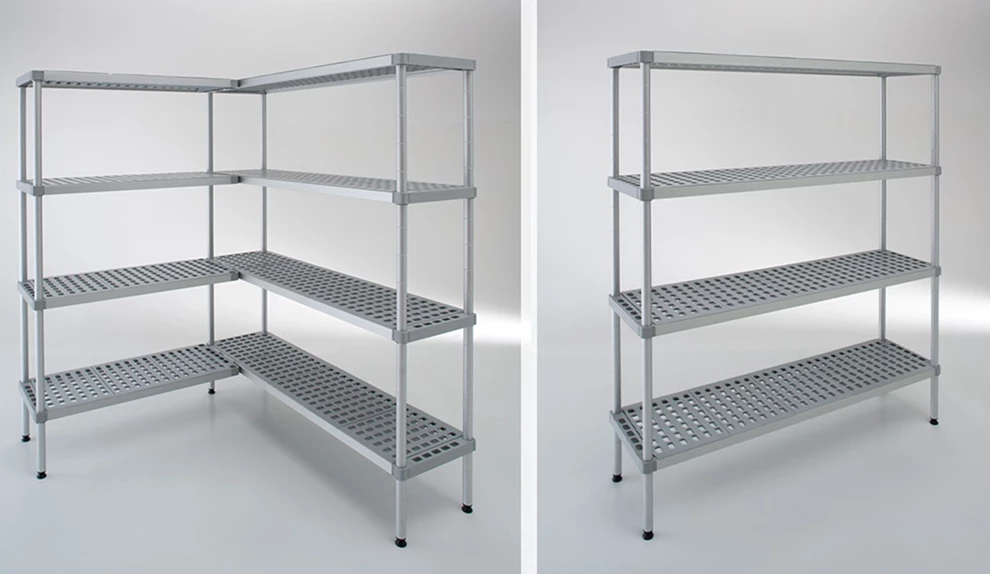 Scaffali ALUPLAST per celle frigorifere certificati CATAS