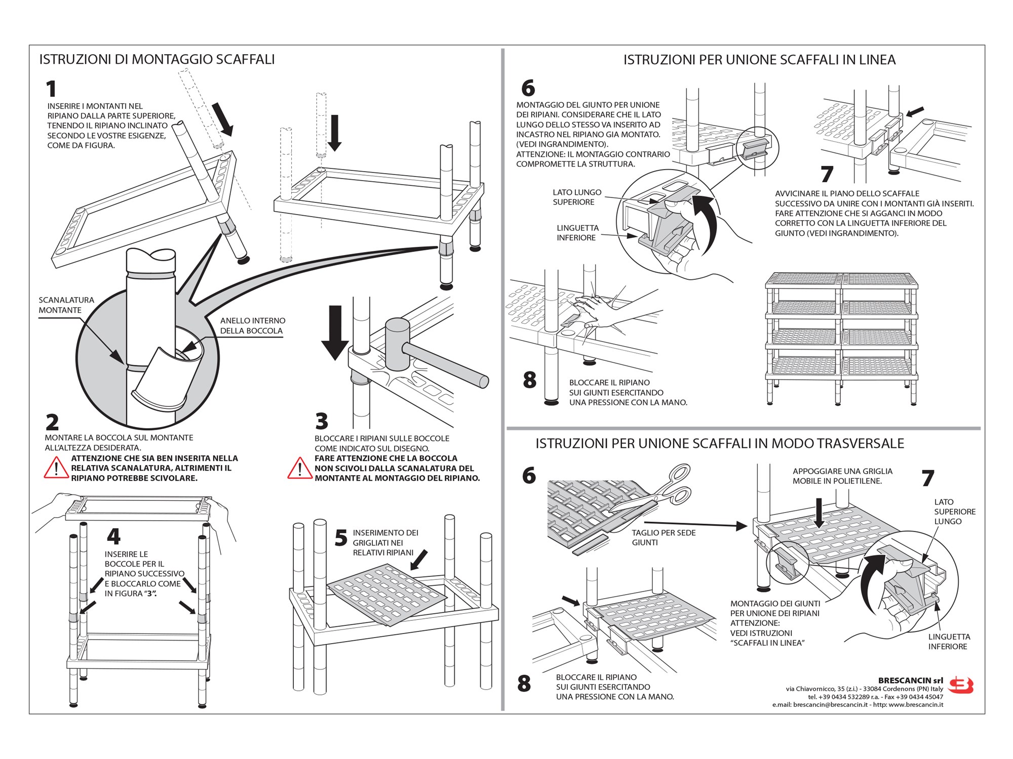 Scaffali INOXPLAST per le celle frigorifere e stagionatura dei formaggi